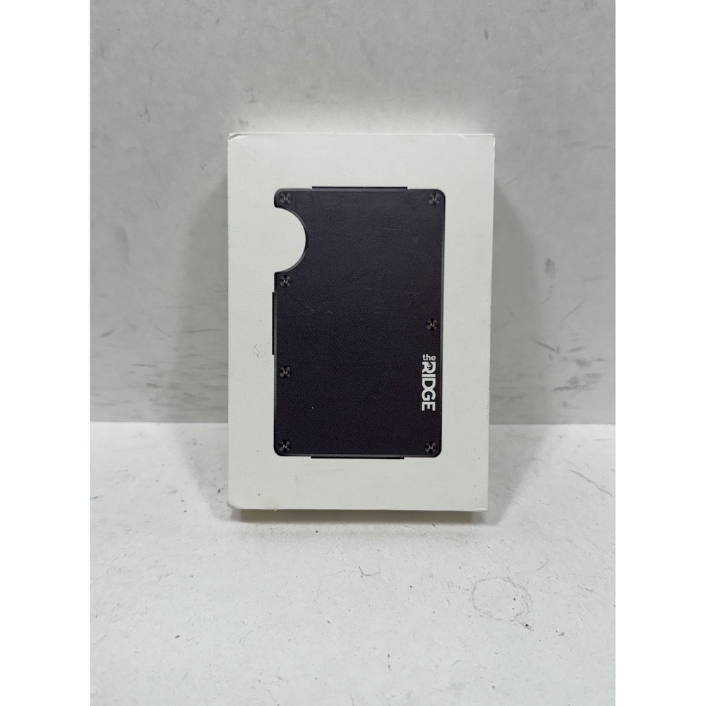 Ridge Slim RFID Blocking Wallet Money Clip Aluminum Gunmetal